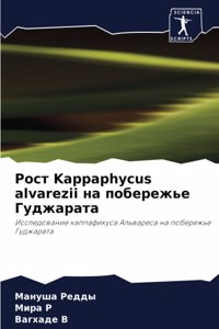 Рост Kappaphycus alvarezii на побережье Гуджарата
