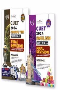 Educart NTA CUET UG Entrance Exam Book 2024 Final Revision General Test and English (100% based on 2023 official CUET Online Paper)