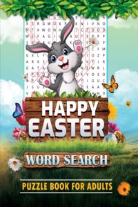 Happy Easter Word Search Puzzle Book for Adults