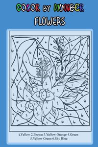 Flowers Color by Number