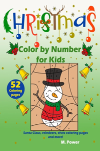 Christmas Color by Number for kids