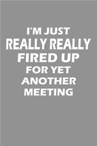 I'm Just Really Really Fired Up For Yet Another Meeting