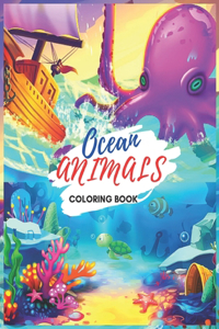 Ocean Animals Coloring Book