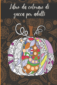 Libro da colorare di zucca per adulti