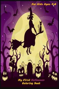 My First Halloween Coloring Book for Kids Ages 4-8