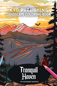 Landscape Coloring book Tranquil Haven