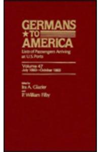 Germans to America, July 2, 1883-Oct. 31, 1883