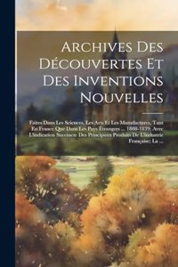 Archives Des Découvertes Et Des Inventions Nouvelles