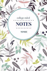 College-Ruled Notes