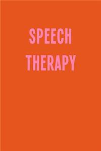 Speech Therapy