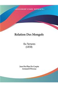 Relation Des Mongols