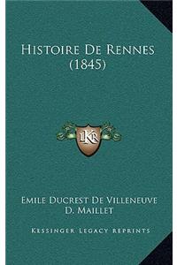 Histoire de Rennes (1845)