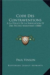 Code Des Contraventions