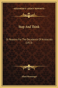 Stop And Think