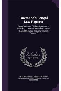 Lawrance's Bengal Law Reports