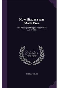 How Niagara was Made Free: The Passage of Niagara Reservation Act in 1885