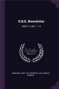 D.B.E. Newsletter