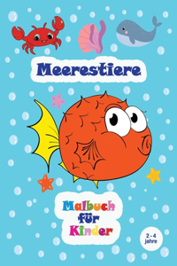 Meerestiere - Malbuch für Kinder (2-4 jahre)