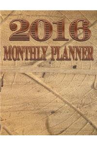 2016 Monthly Planner