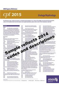 CPT 2015 Express Reference Coding Card: Urology/Nephrology
