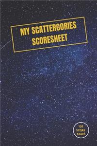 MY Scattergories Score sheet