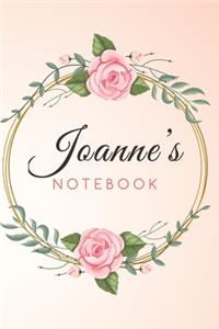 JOANNE'S Customized Floral Notebook / Journal 6x9 Ruled Lined 120 Pages School Degree Student Graduation university
