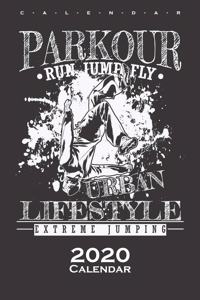 Parkour Run Jump Fly Calendar 2020