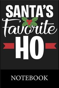 Santa's Favorite Ho Notebook