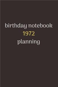 notebook birthday gift 1972