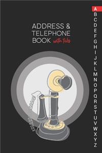 Address & Telephone Book with tabs