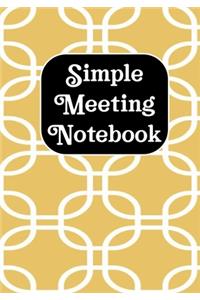 Simple Meeting Notebook