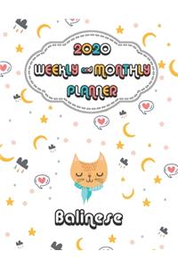 2020 Balinese Cat Planner