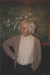 Albert Einstein's Wax Figure - Blank Lined Notebook