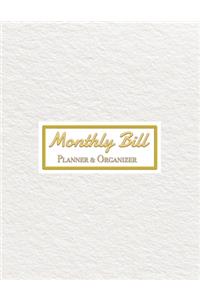 Monthly Bill Planner&Organizer