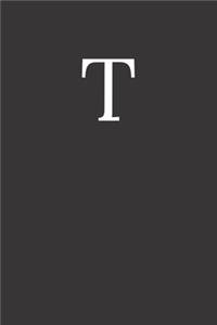 Buchstabe T Notizbuch