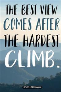 The Best View Comes After The Hardest Climb