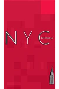 NYC iconic Chrysler building ruby red creative blank journal $ir Michael designer limited edition