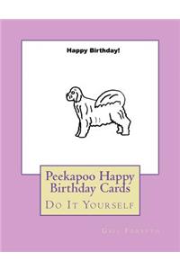 Peekapoo Happy Birthday Cards