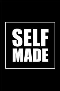 Self Made: Journal, Diary, Colorful, Unique, Motivational Notebook (100 Pages, Lined, 6 X 9)