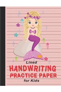 Lined Handwriting Practice Paper for Kids