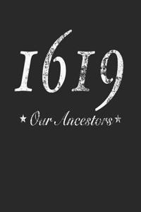 1619 Our Ancestors: Black Composition Notebook African American History College Ruled Fashion Note Book & Lined Paper Journal, Soft Cover, 8.5 X 11 Inches, for College 