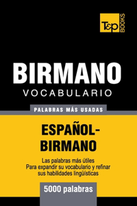Vocabulario Español-Birmano - 5000 palabras más usadas