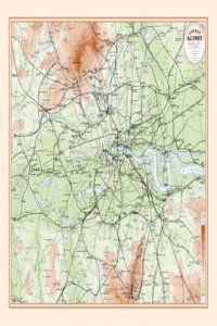 London's Railways Map 1897: A Coloured Map of the Railway Network That Helped to Make London the Greatest City in the World