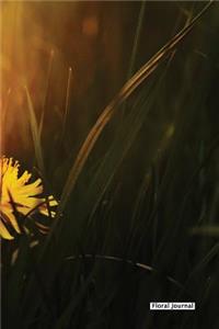Floral Journal - Dandelion Flower - (Unruled)
