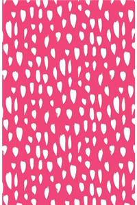 Journal Notebook Abstract Splashes Pink