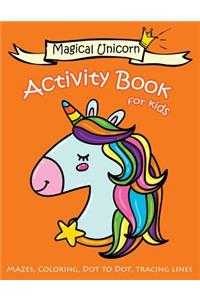 Magical Unicorn Activity Book for kids