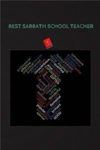 Best Sabbath School Teacher: Unusual Gift/Teacher's Day Gift/Word Cloud/Diary/Planner/Daily Planner