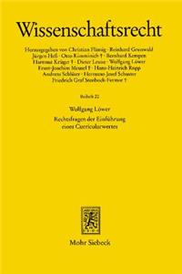 Rechtsfragen Der Einfuhrung Eines Curricularwertes