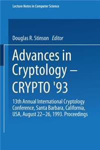 Advances in Cryptology -- Crypto '93