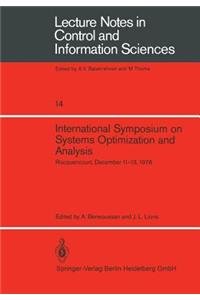 International Symposium on Systems Optimization and Analysis